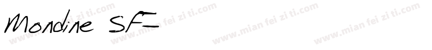 Mondine SF字体转换